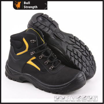 Industrial Leather Safety Boots with Steel Toe and Steel Midsole (SN5182)